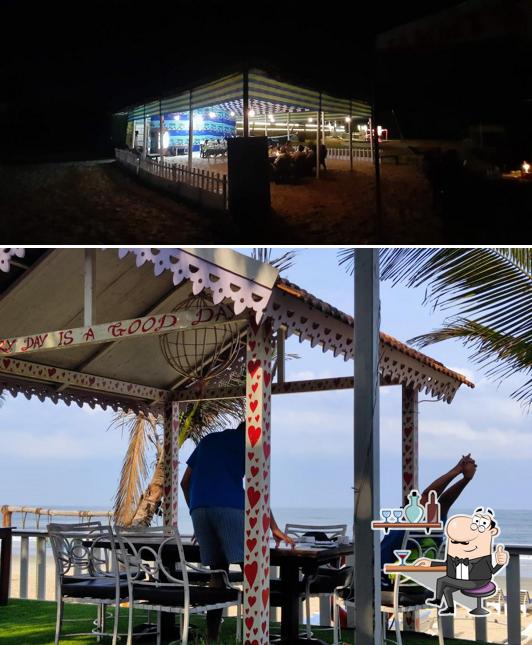 The interior of Pele's Fisherman Beach-Front Bar & Restaurant
