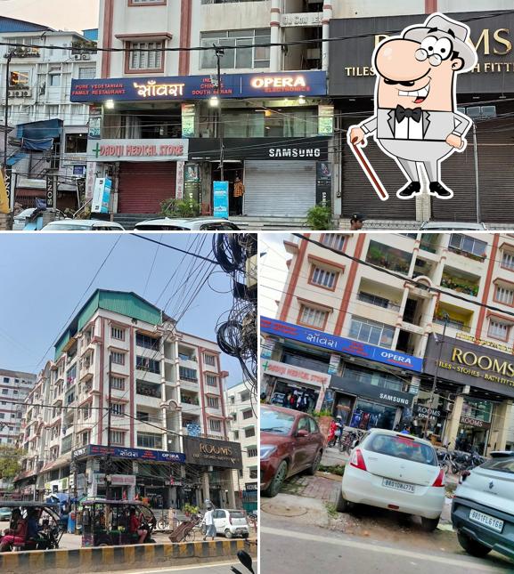 The exterior of Sanwara restaurant