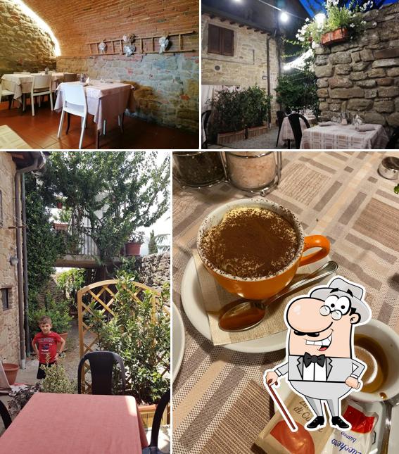 Goditi la vista dall'area esterna di Trattoria del Forno