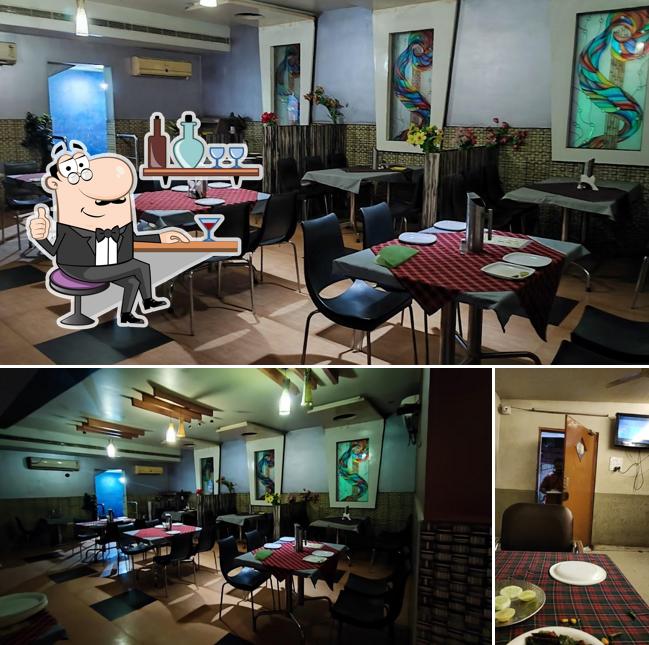 The interior of V. Srinivasa Grand Family Restaurant