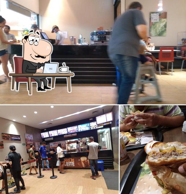 O interior do Burger King