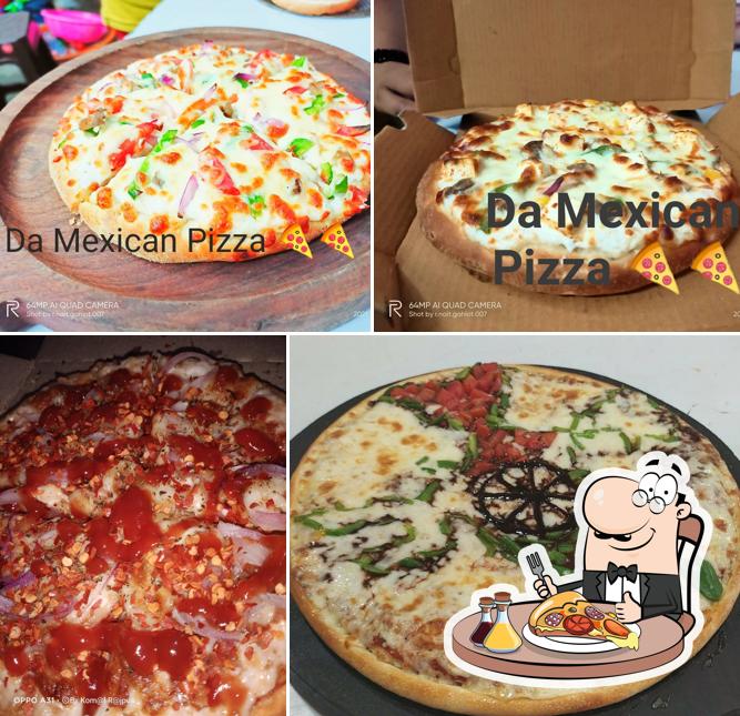 Pick pizza at Da Mexican Pizza