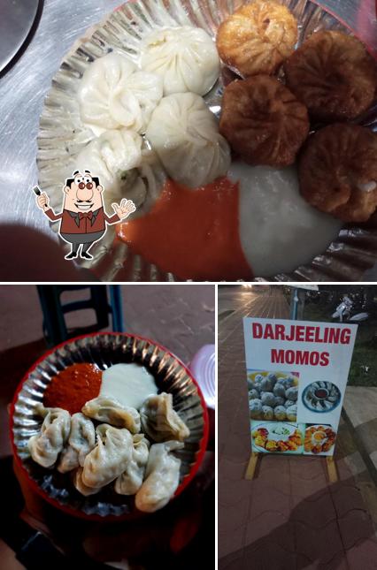 This is the photo showing food and interior at Darjeeling Momos