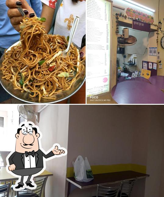 This is the picture displaying interior and food at Everest Momos & More