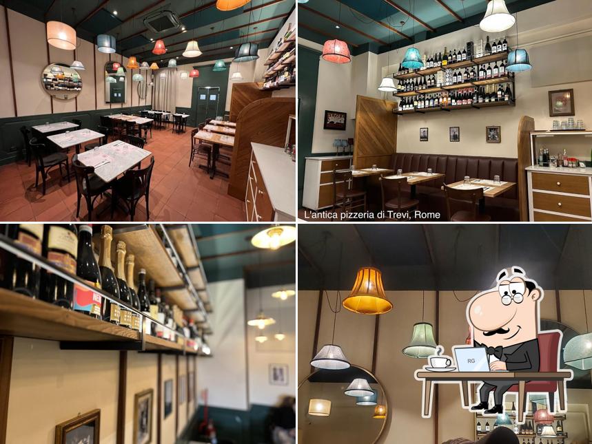 Dai un'occhiata agli interni di L'antica pizzeria di Trevi