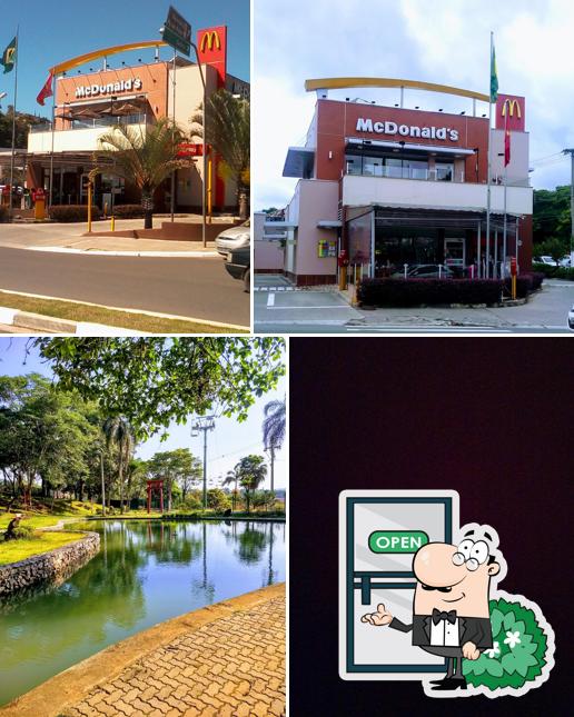 O exterior do McDonald's