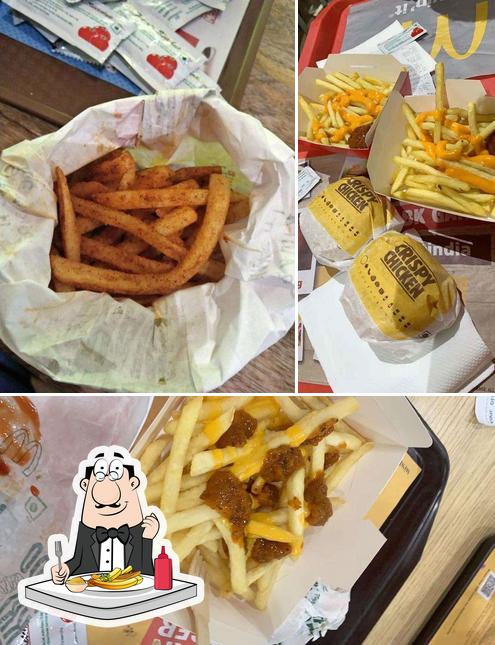 Order French fries at McDonald's