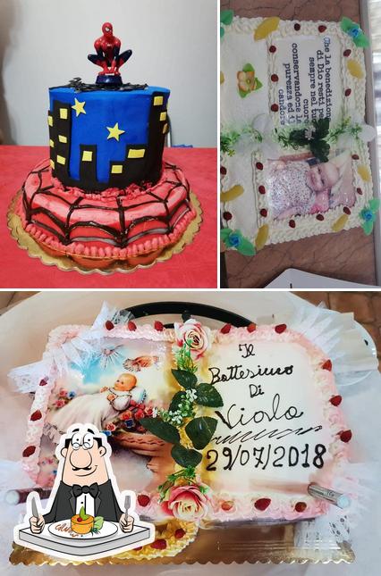 Tra le varie cose da Ritrovo Patrizia Bar Pasticceria Gelateria Messina si possono trovare la cibo e interni