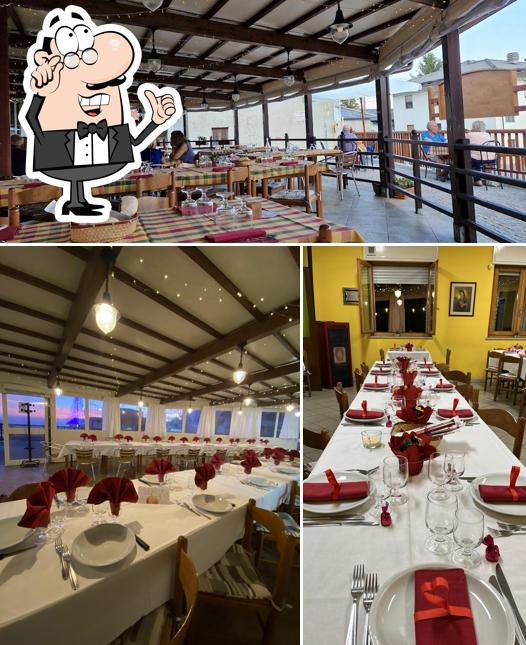 Gli interni di Osteria Chiesanuova