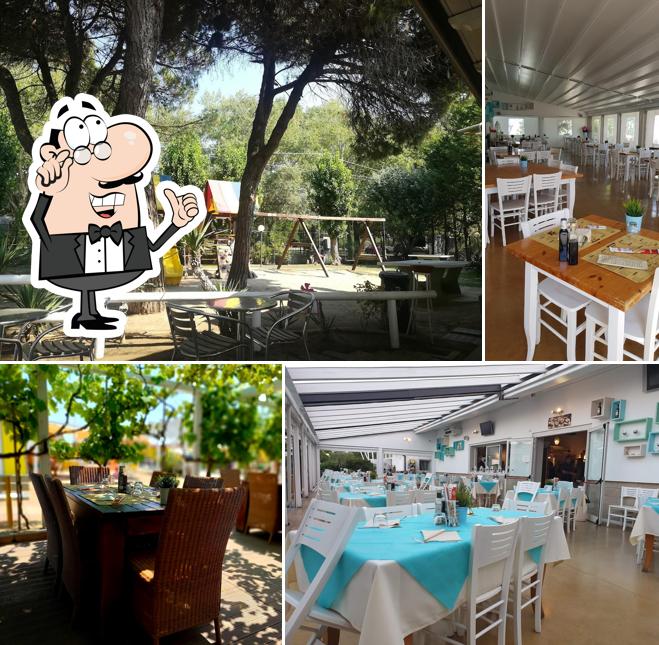 Gli interni di Paradise Beach Spiaggia Ristorante Pizzeria