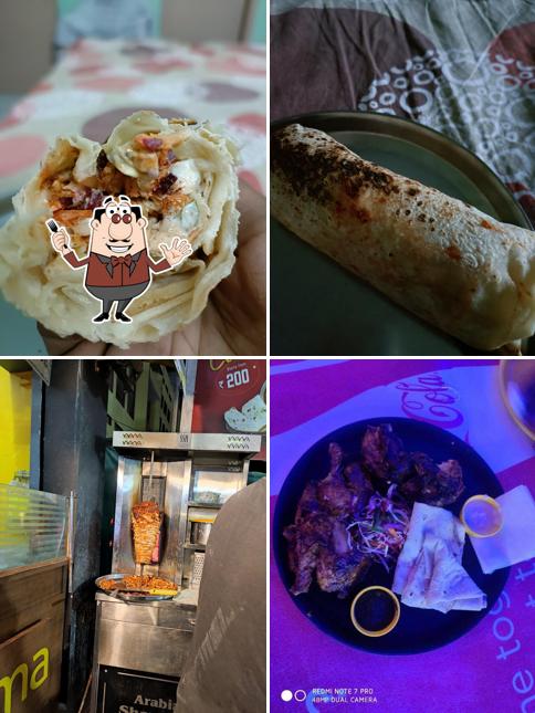 Food at Zwarma(The Shawarma Makers)