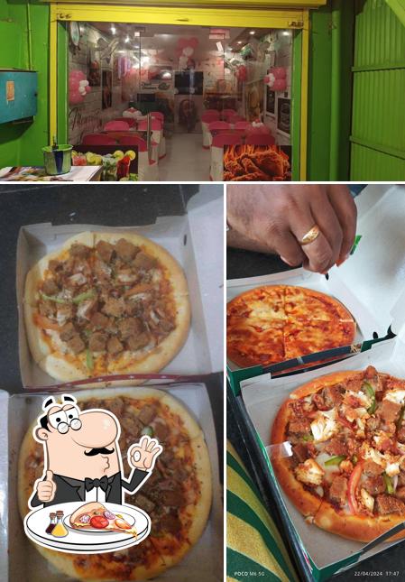 Pick pizza at The Black Pearl cafe