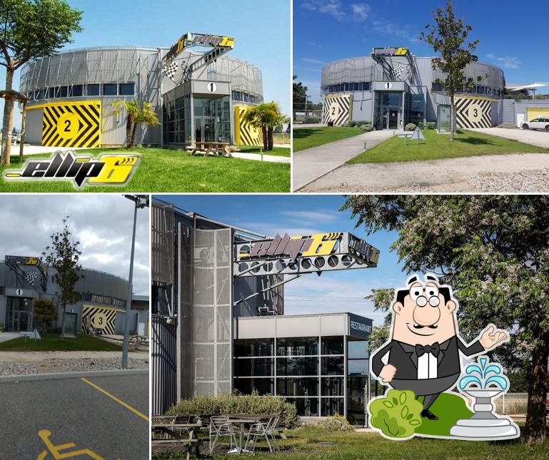 Profitez de la vue extérieure de Ellip6 Restaurant Pierrelatte