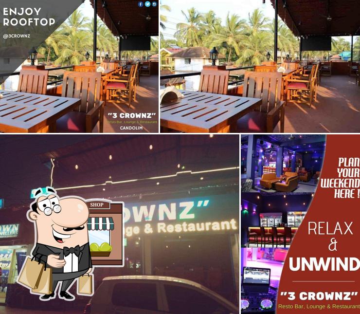The photo of exterior and interior at 3 Crownz - Resto Bar, Lounge & Restaurant