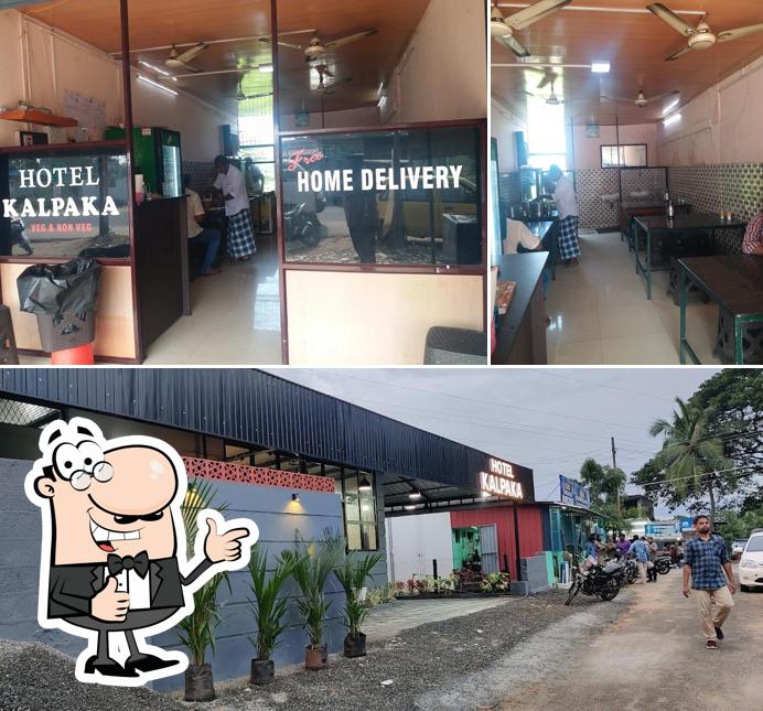 See this picture of Hotel Kalpaka