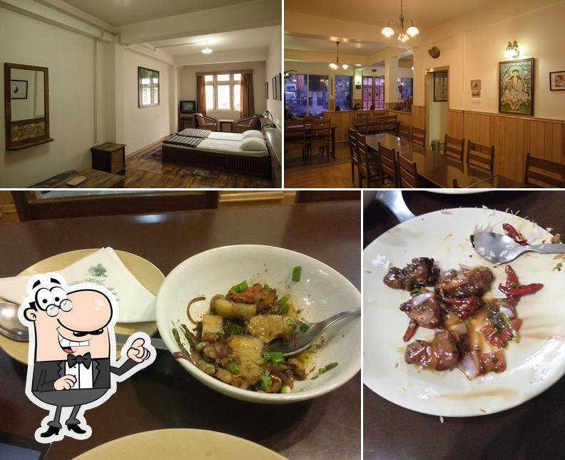 The image of interior and food at Hotel Tashi Tagey