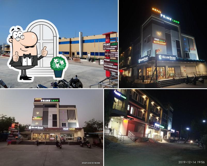 The exterior of Hotel prime land tiffin