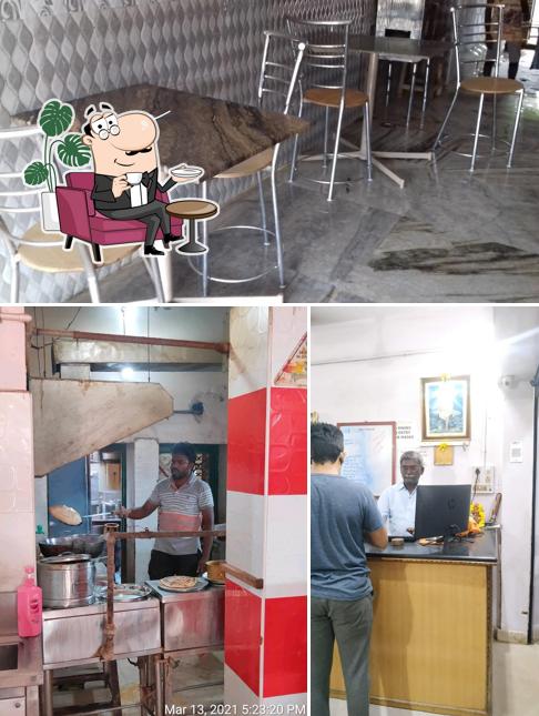 The interior of Om Shree Sai Hot Foods & Tea Point