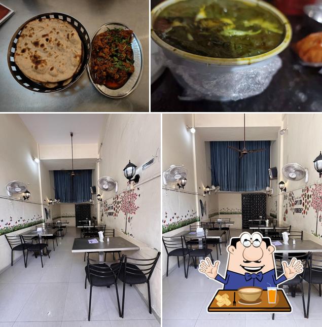 The photo of Sardarji da dhaba’s food and interior