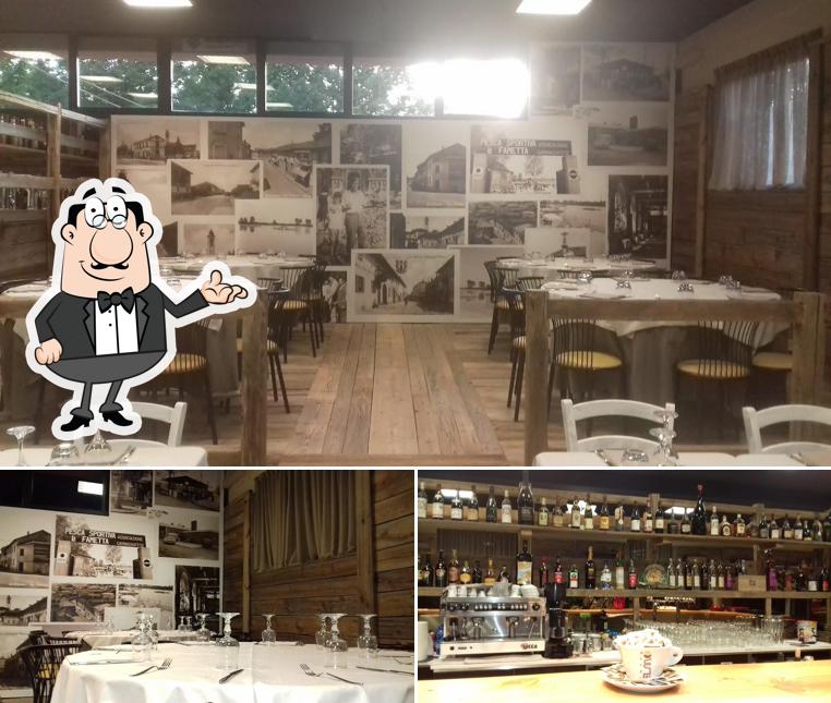 Guarda la immagine che mostra la interni e vino di Osteria dei Pescatori