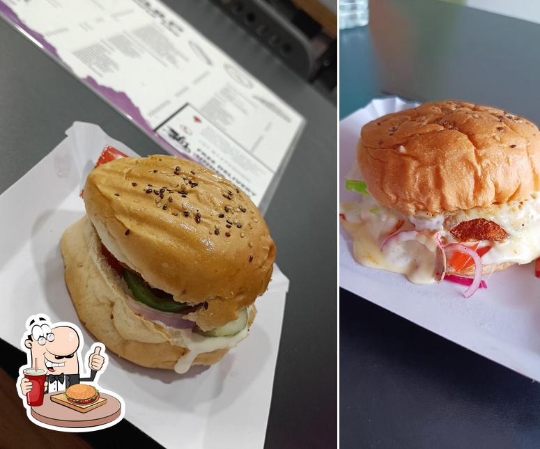 Get a burger at GULP CAFE