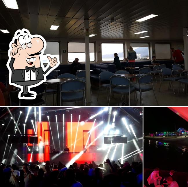 Gli interni di Noa Beach Club