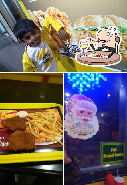 Food at HFC (Hilltop Fried Chicken)
