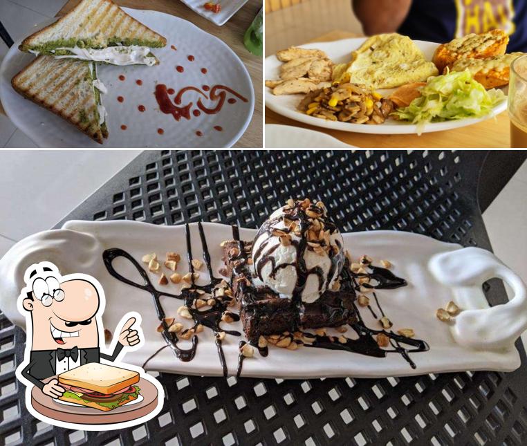 Grilled cheese sandwich at Sandwich Square