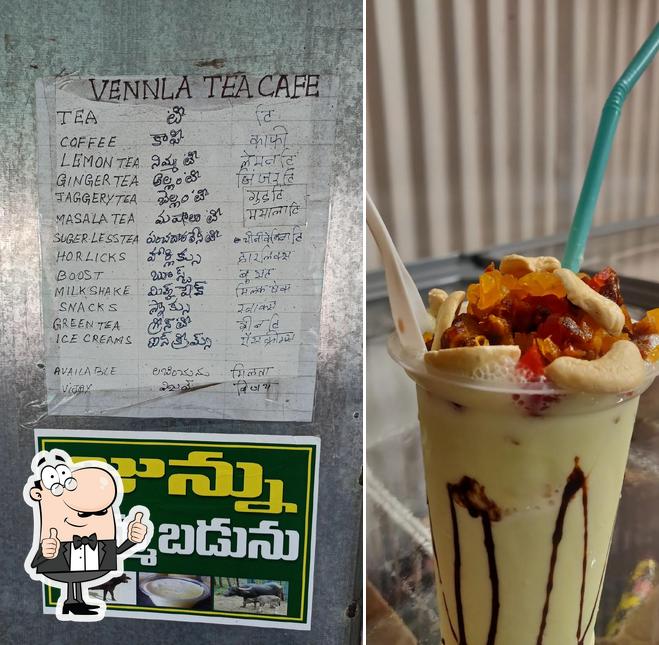 See this picture of Vennela Tea Cafe