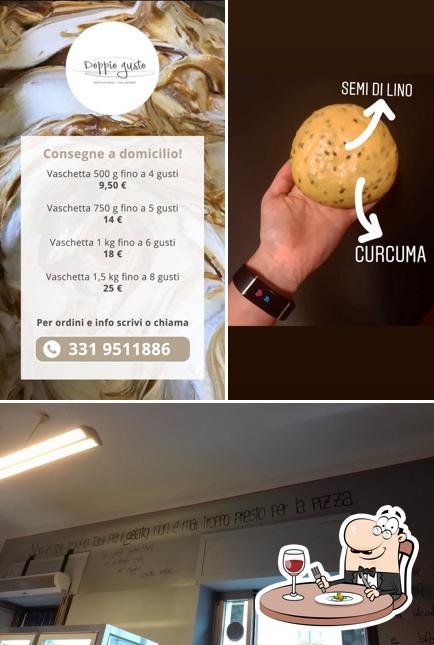 Cibo al Gelateria Pizzeria Doppio Gusto