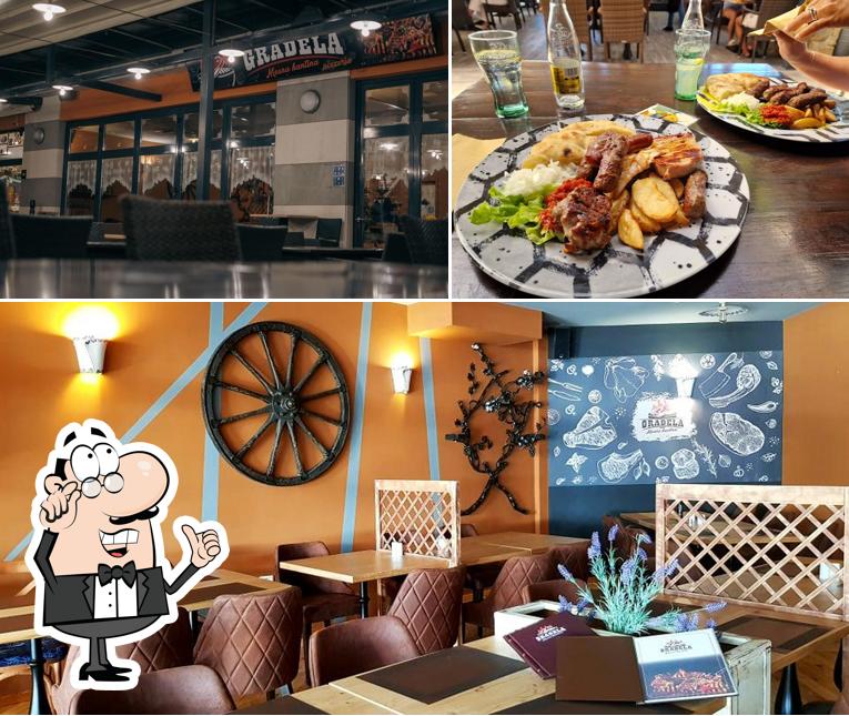 Siediti a un tavolo di Gradela, Mesna kantina