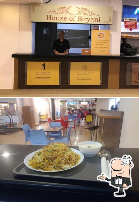 The interior of House of Biryani