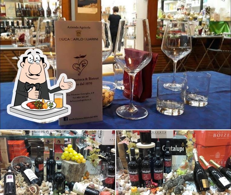 La cibo e vino del ristorante