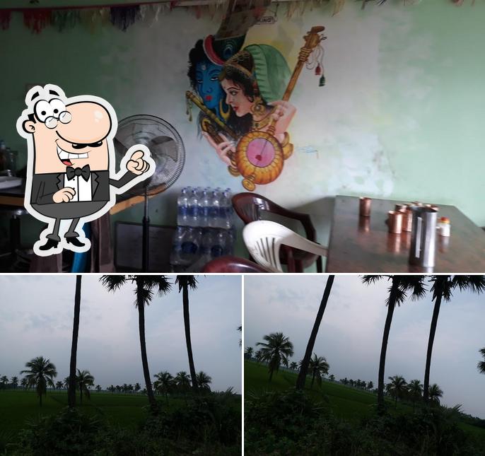 The restaurant's exterior and interior