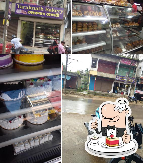 Taraknath Bakery serves a selection of sweet dishes