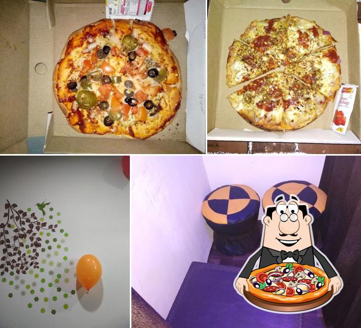Order pizza at Little Dream Cafe