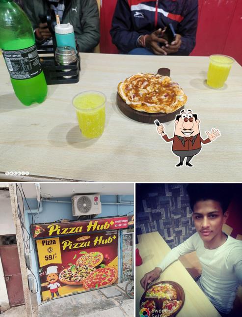 Food at Pizza hub+
