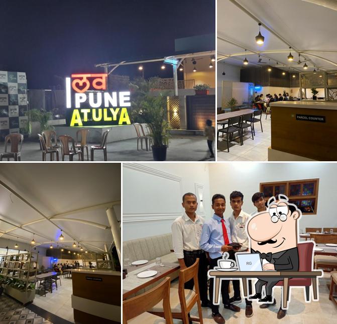 The interior of Atulya Pure Veg