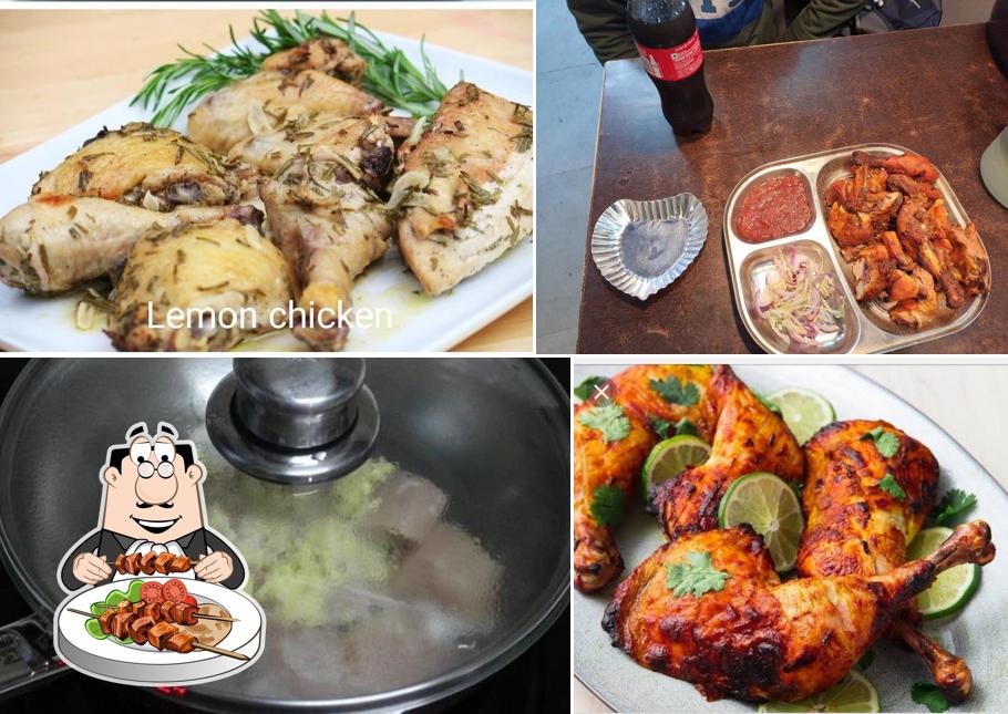 Food at Banku Chicken Corner