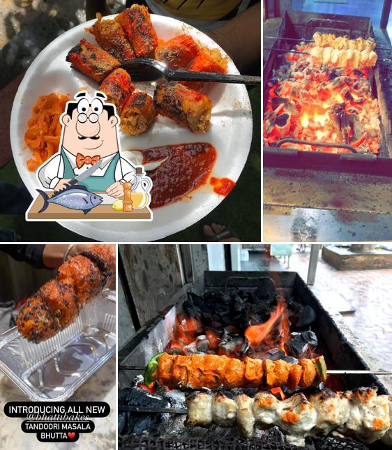 Grilled salmon at Bhatti & Bakes