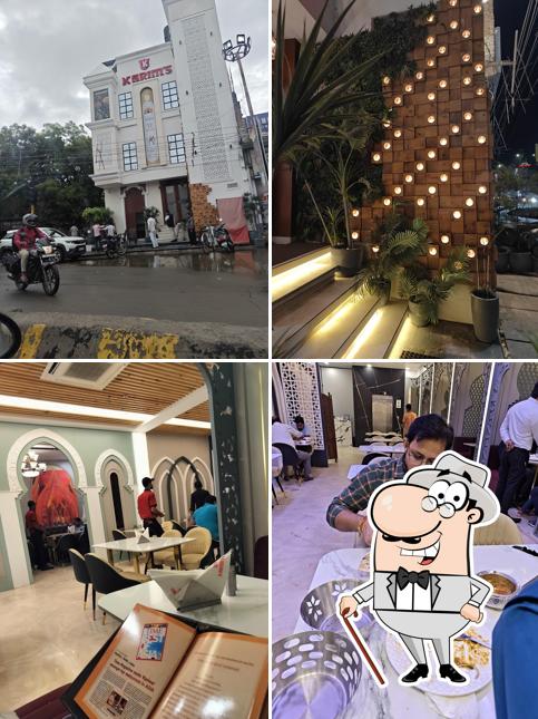 The picture of exterior and interior at Karim's Meerut [Best non-veg Restaurant in meerut Best restaurant in Meerut]
