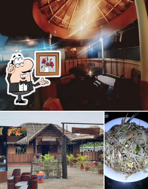 This is the image showing interior and food at PATHAYAM RESTAURANT
