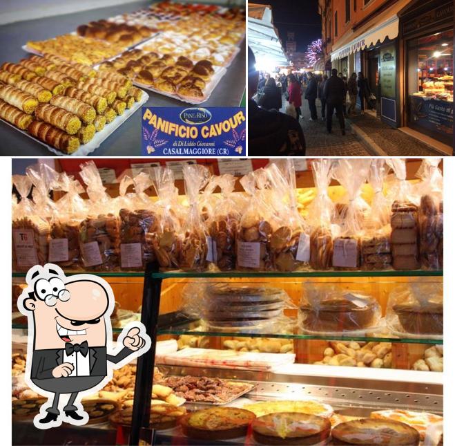 La interni e cibo del ristorante