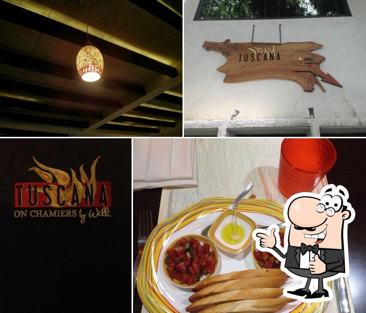 Look at this picture of Tuscana Pizzeria