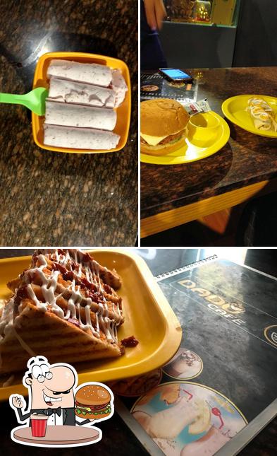 Order a burger at Dadu Cafe