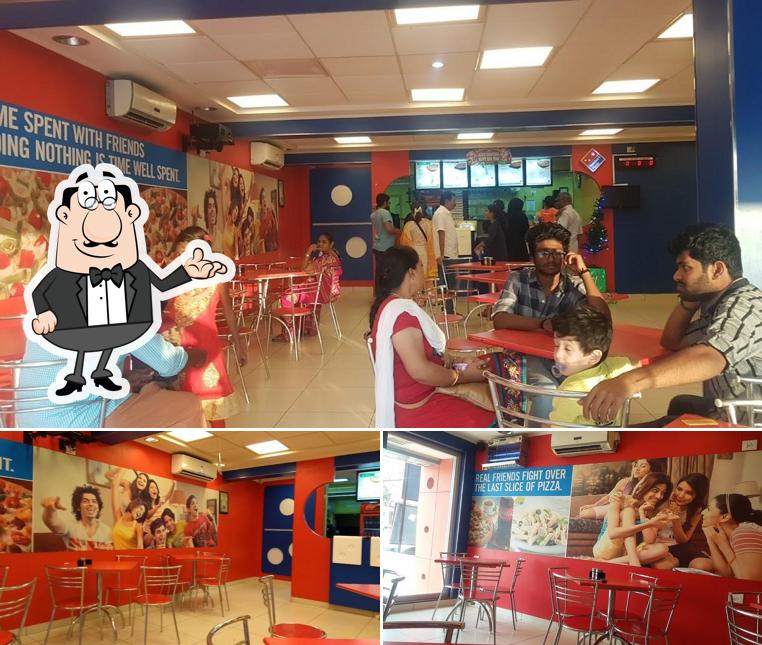 The interior of Domino's Pizza Managiri, MADAURAI