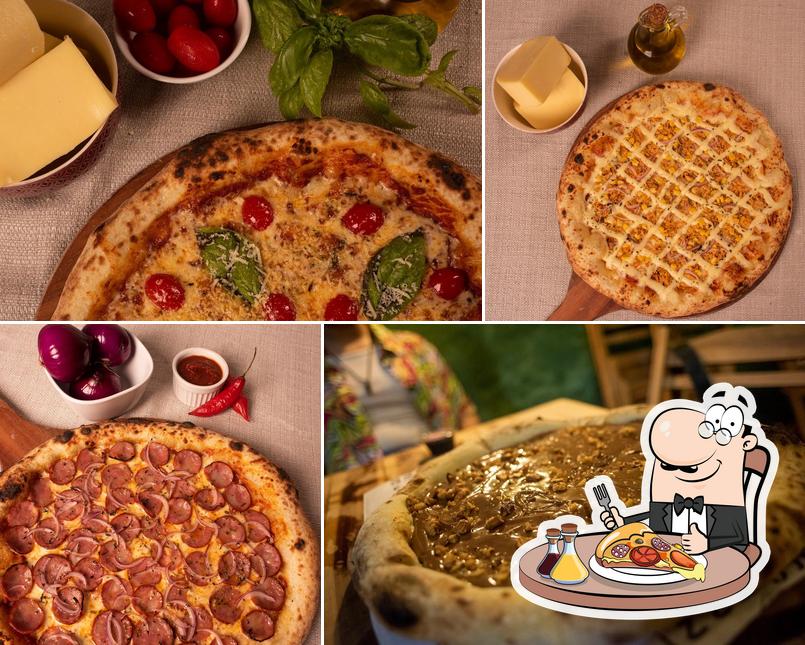Escolha diferentes estilos de pizza