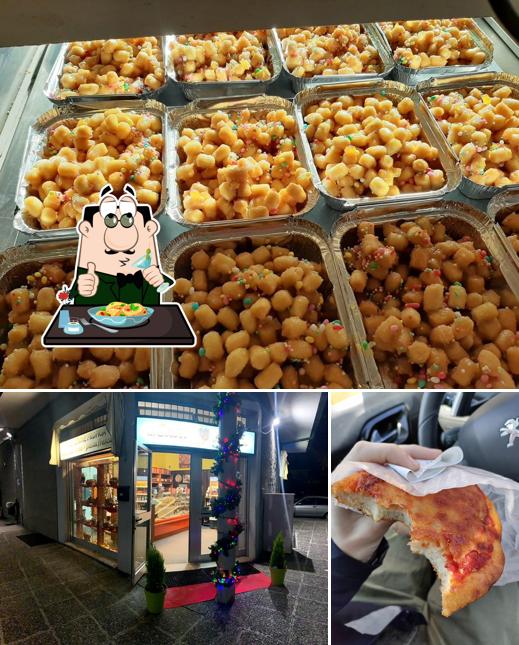 La cibo e interni del ristorante