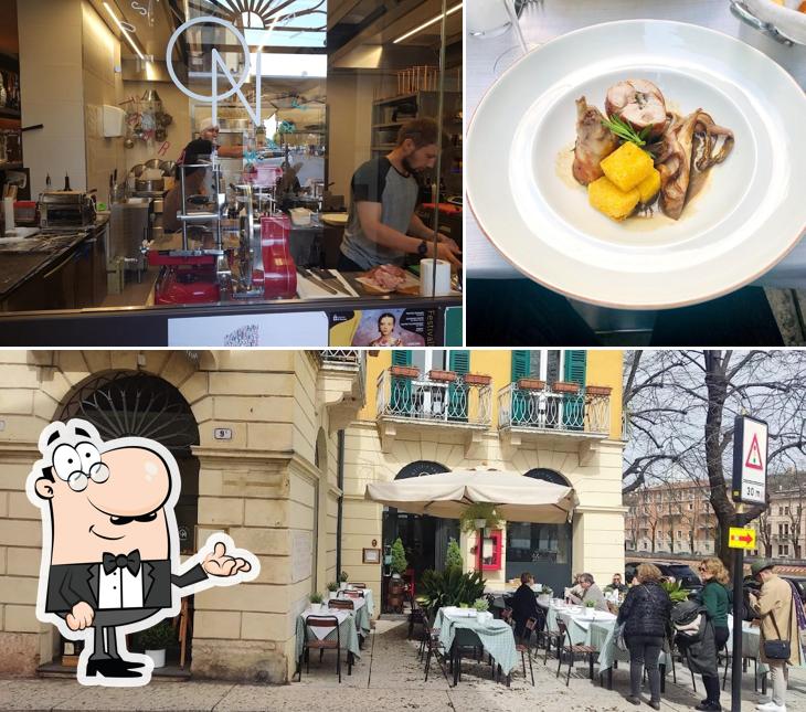 Gli interni di Osteria Nori