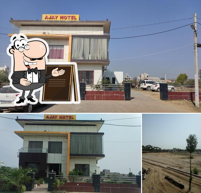 The exterior of Ajay Hotel & Restaurant